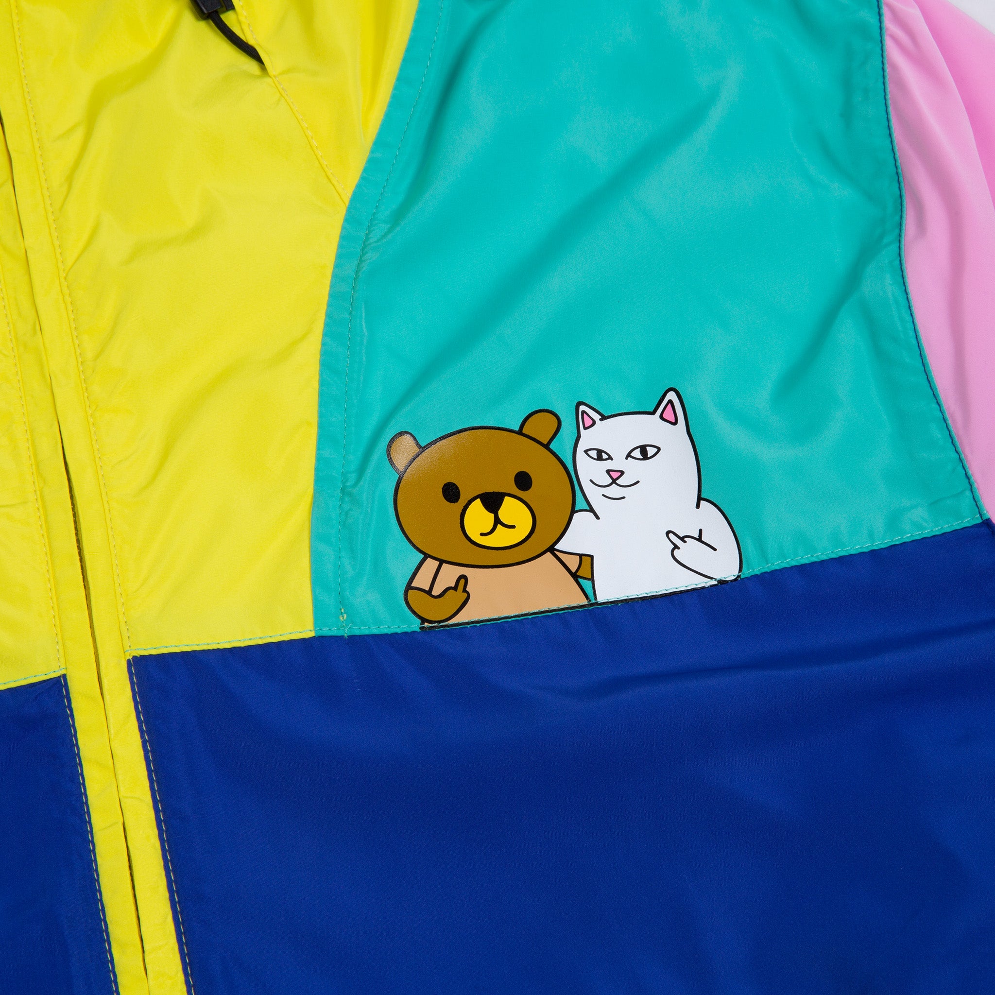 RipNDip Ripndip Teddy Fresh Packable Anorak Jacket (Multi)