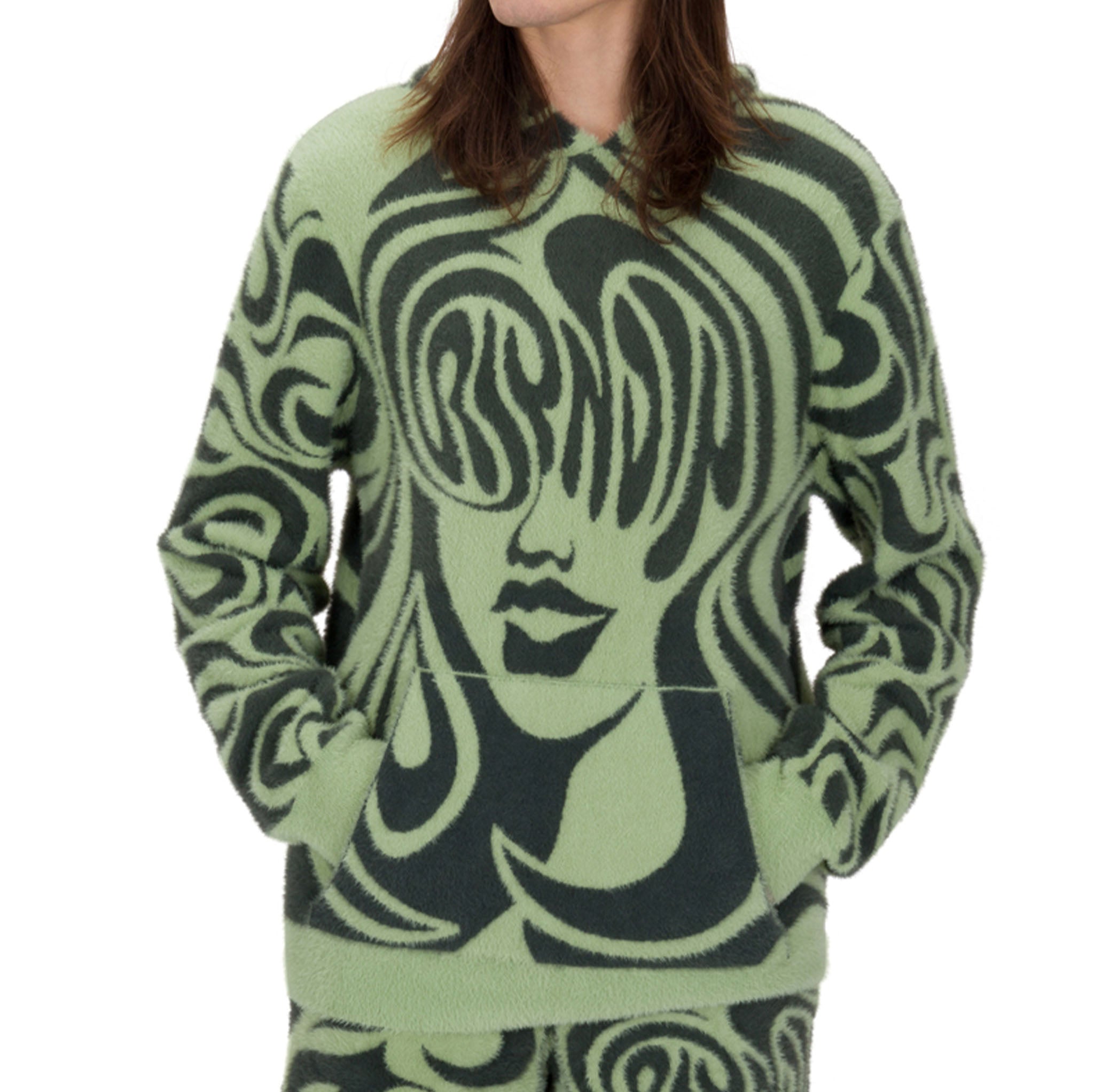 368222 Beautiful Fomo Mohair Hoodie (Pistachio)