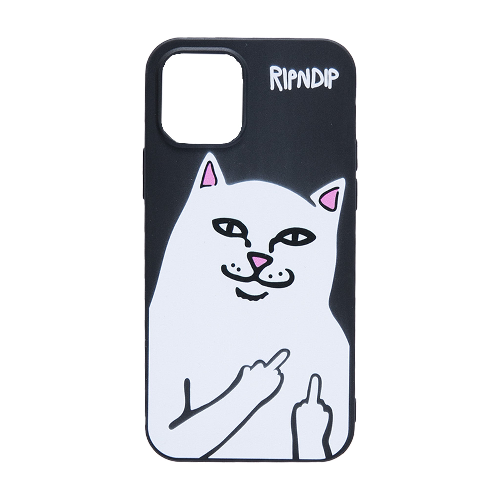 RIPNDIP Lord Nermal Iphone Case - 12/13 (Black)