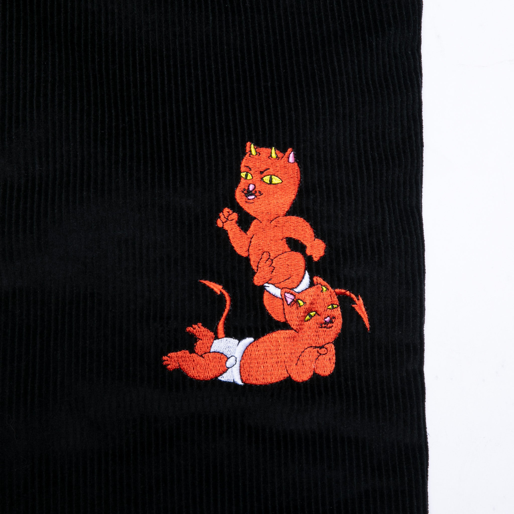 RIPNDIP Devil Baby Corduroy Pants (Black)