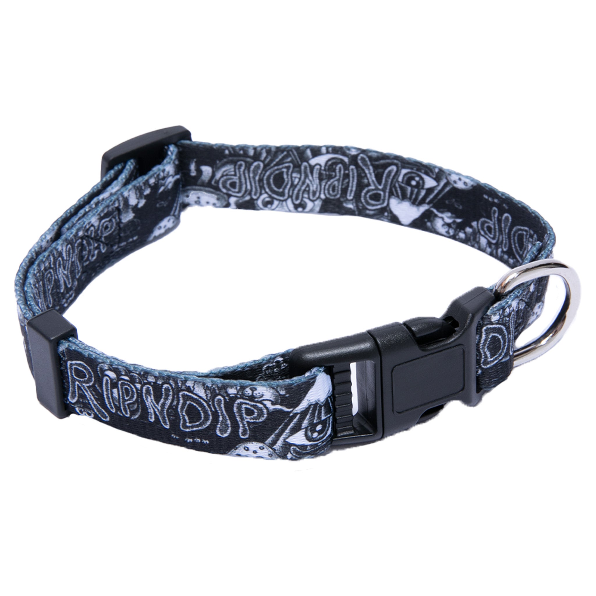 RIPNDIP Dark Twisted Fantasy Pet Collar (Black/White)