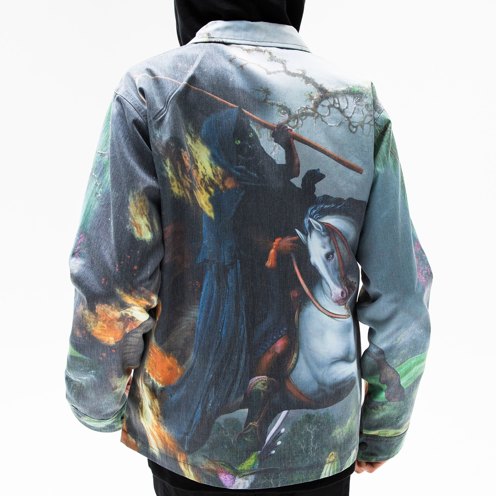 Fire & Desire Denim Coach Jacket (Multi) – RIPNDIP