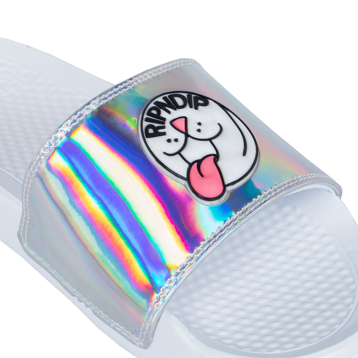 RipNDip Pill Iridescent Slides (White)