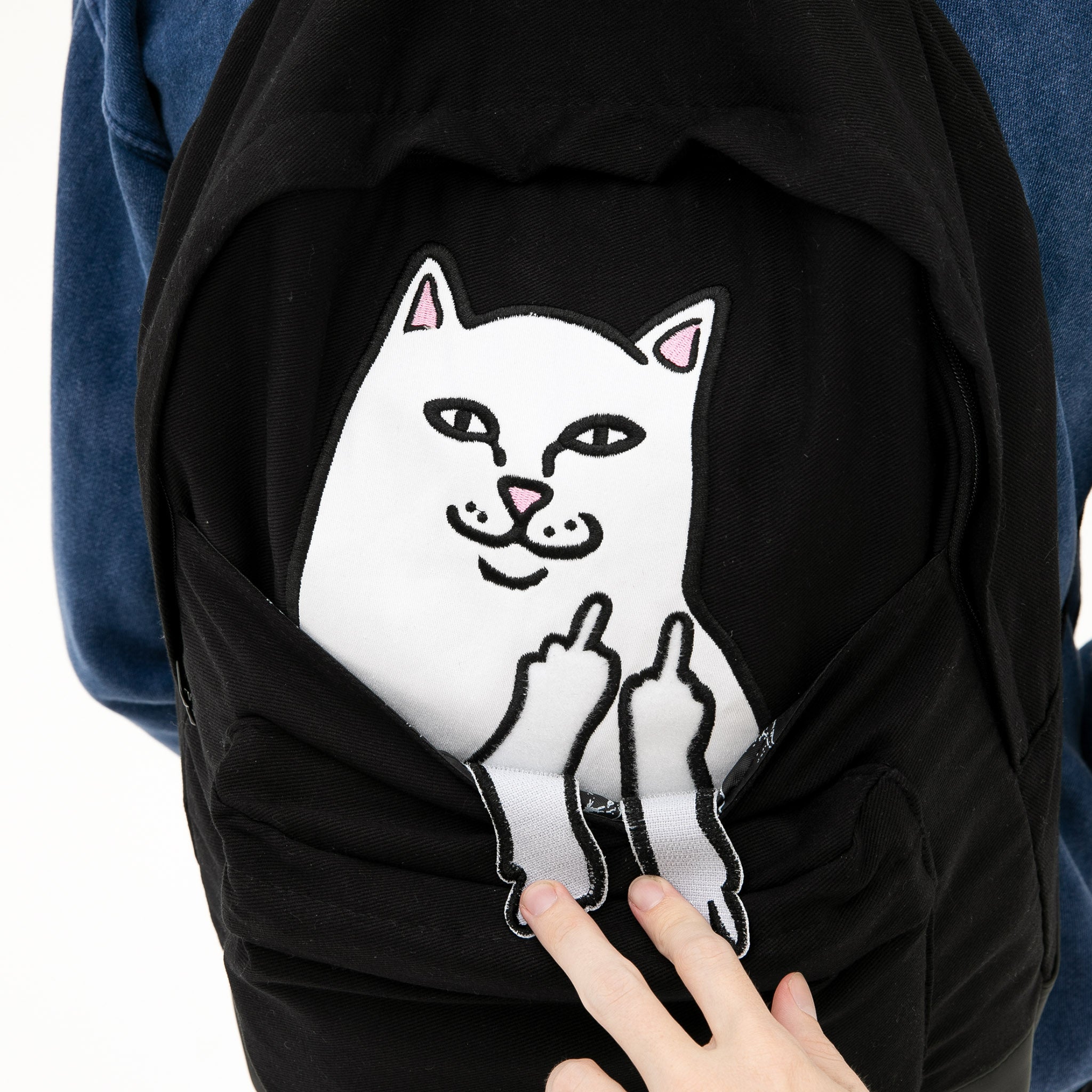 Lord Nermal Velcro Hands Backpack (Black) – RIPNDIP