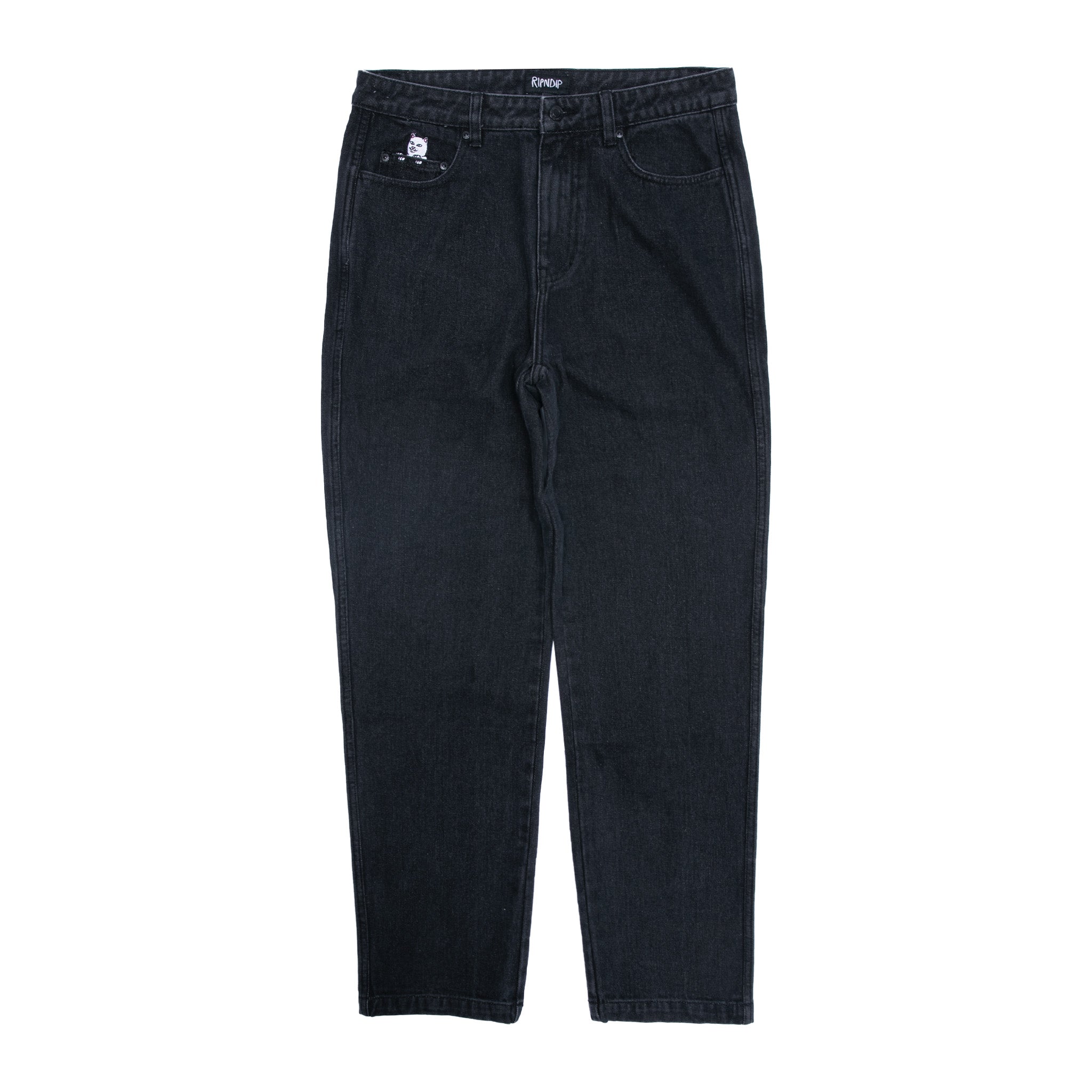 RIPNDIP La Brea Denim Pants (Black Medium Wash)