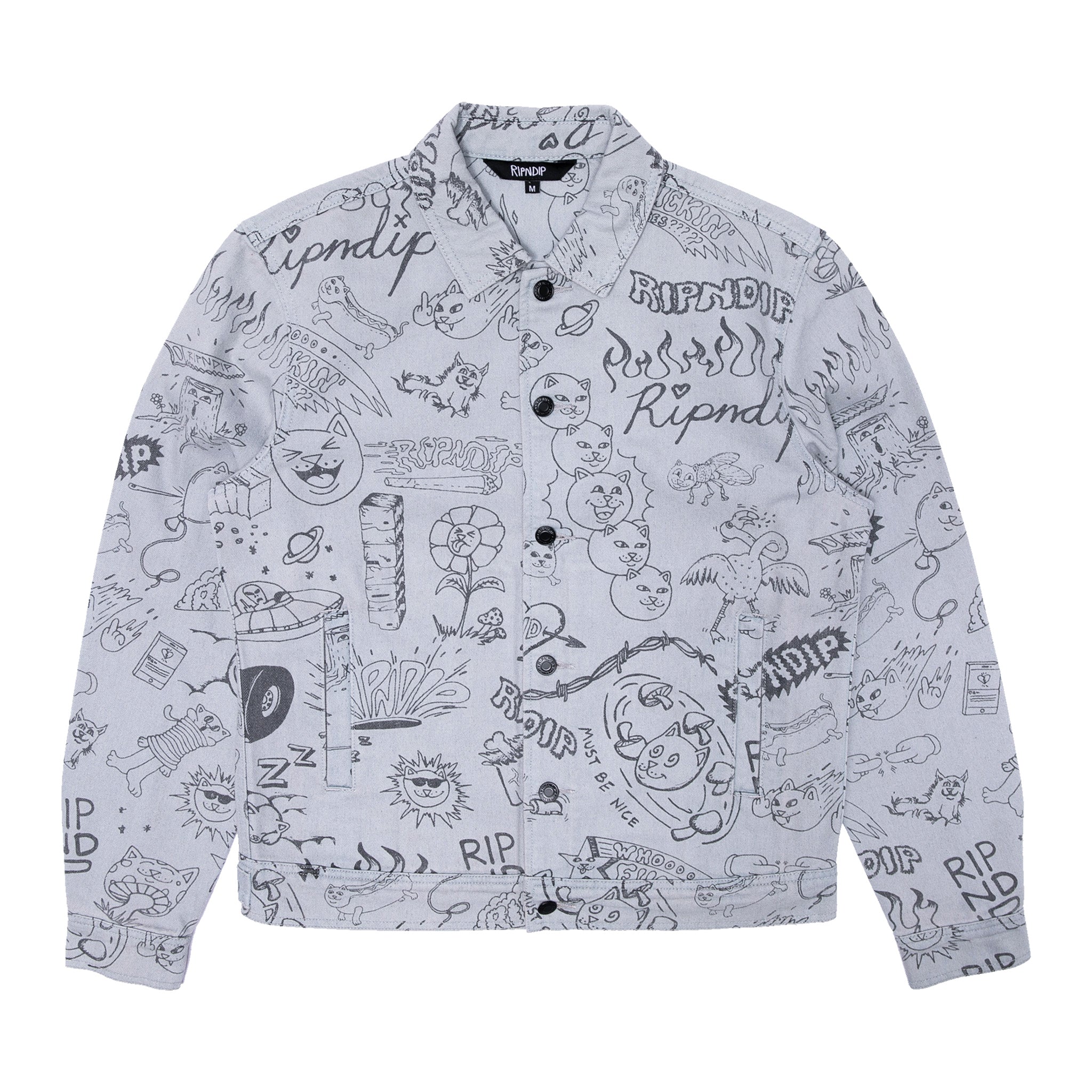 337729 Sharpie Denim Jacket (Light Denim Wash)