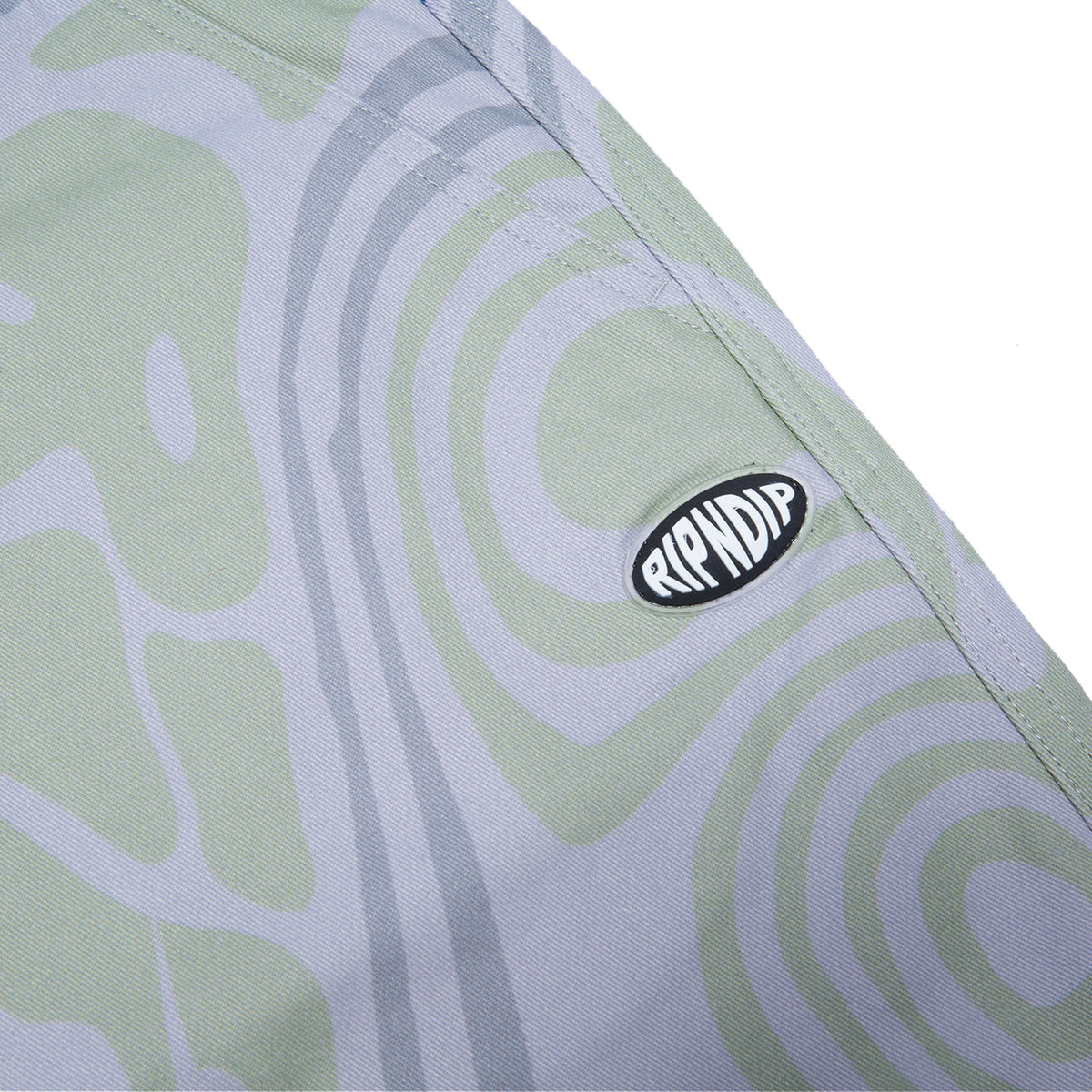 RIPNDIP Hypnotic Twill Shorts (Grey/Lavender/Neon)