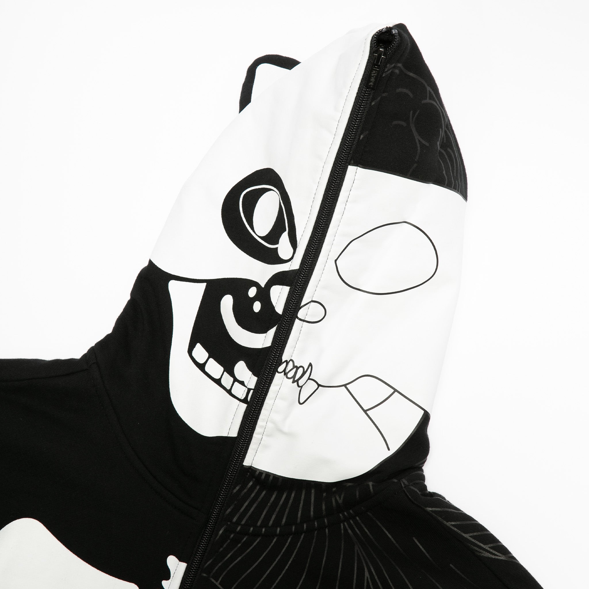 RIPNDIP Skelly Anatomy Full Zip Hoodie (Black/White)