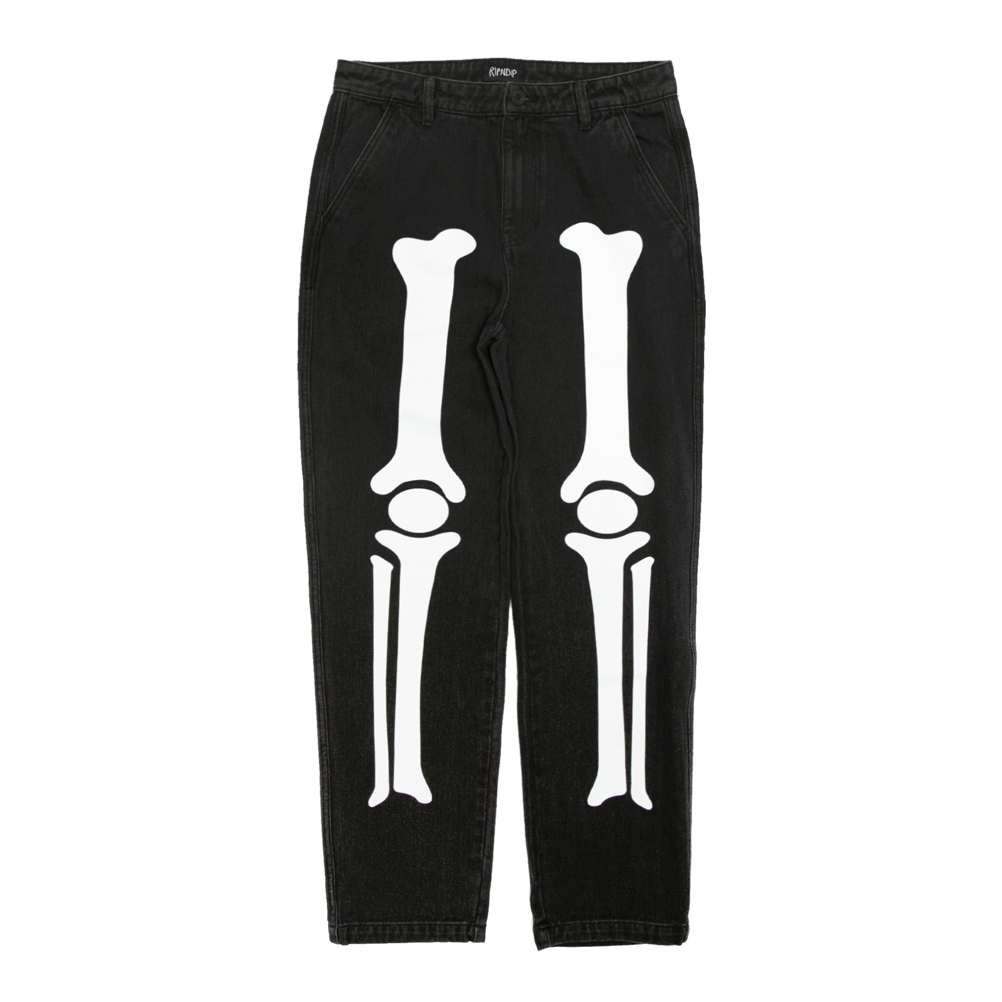RIPNDIP Skelly Nerm Pants (Black Wash Denim)