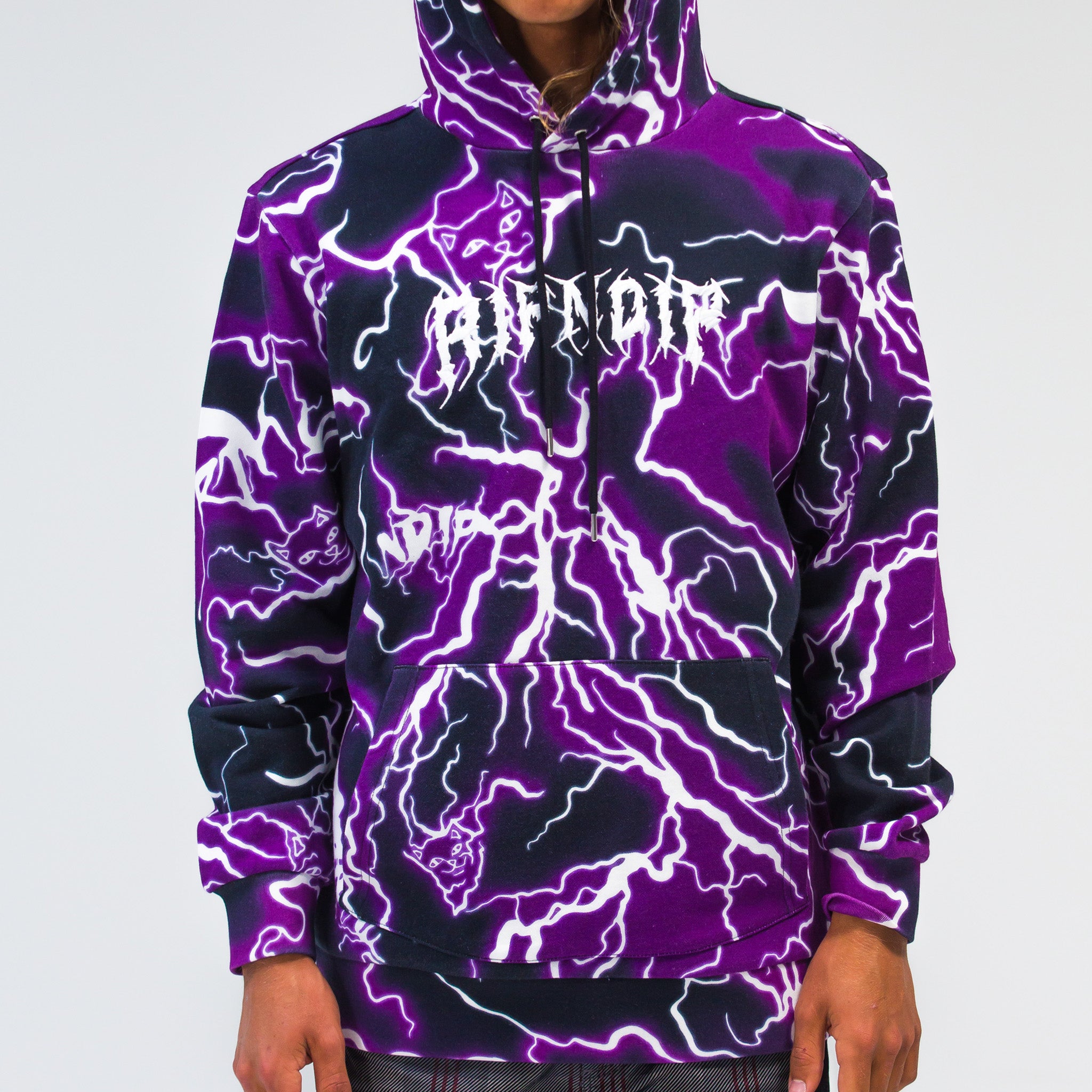 171295 Nikola Hoodie (Black / Purple)