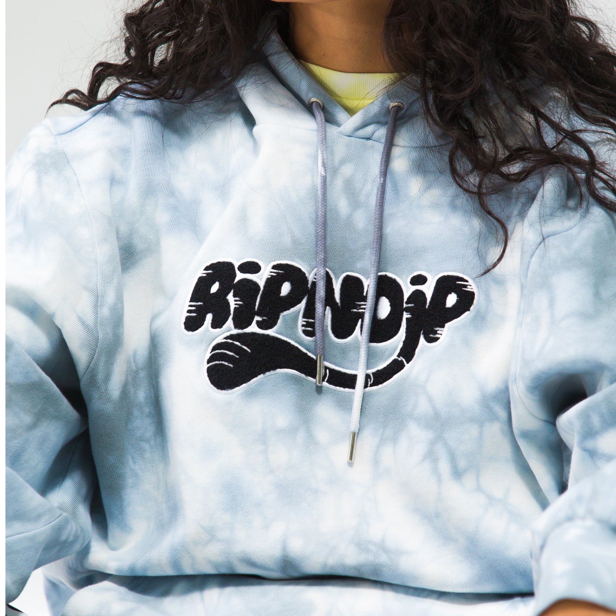 340494 RIPNTAIL Hoodie (Grey Lightning Wash)