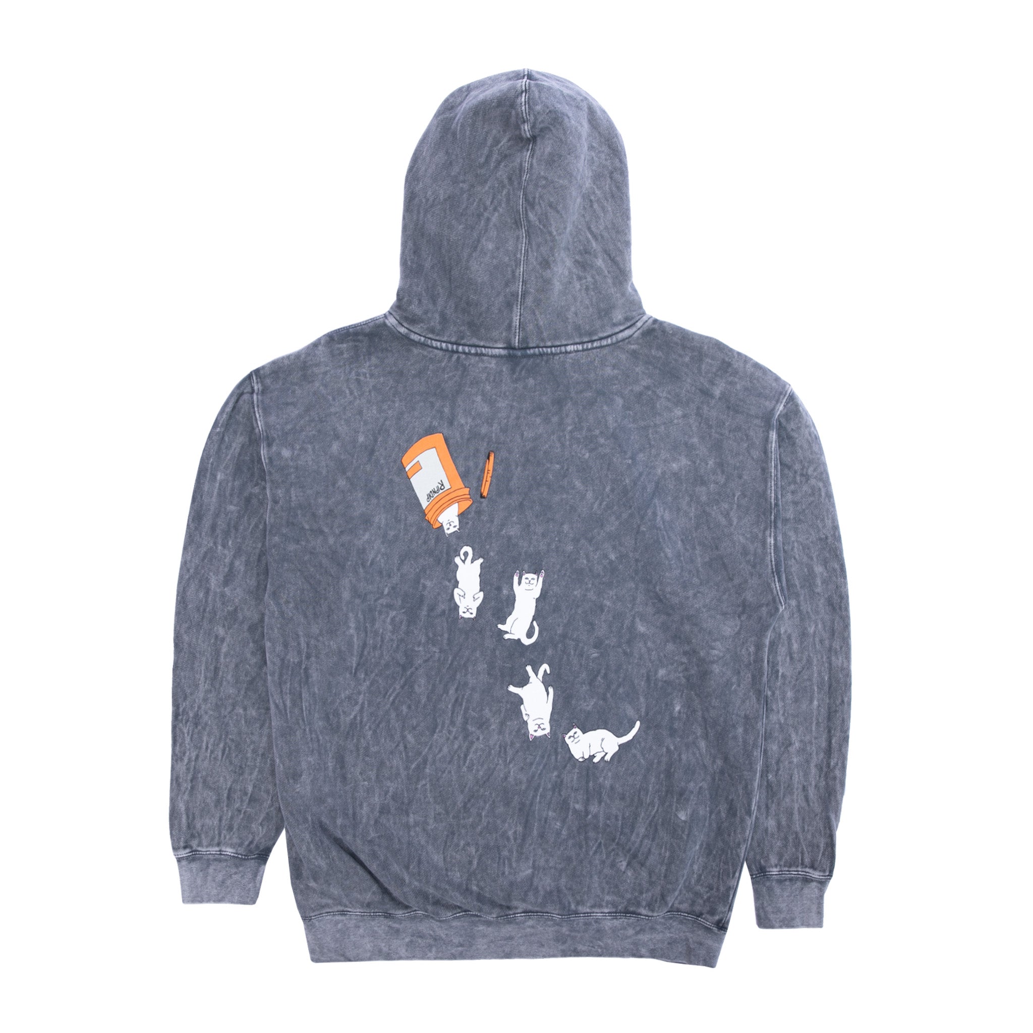 RIPNDIP Nermal Pills Hoodie (Grey Mineral Wash)