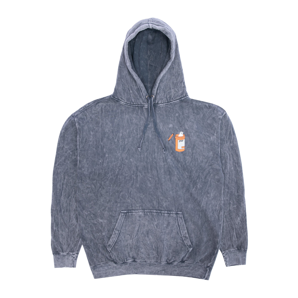 RIPNDIP Nermal Pills Hoodie (Grey Mineral Wash)