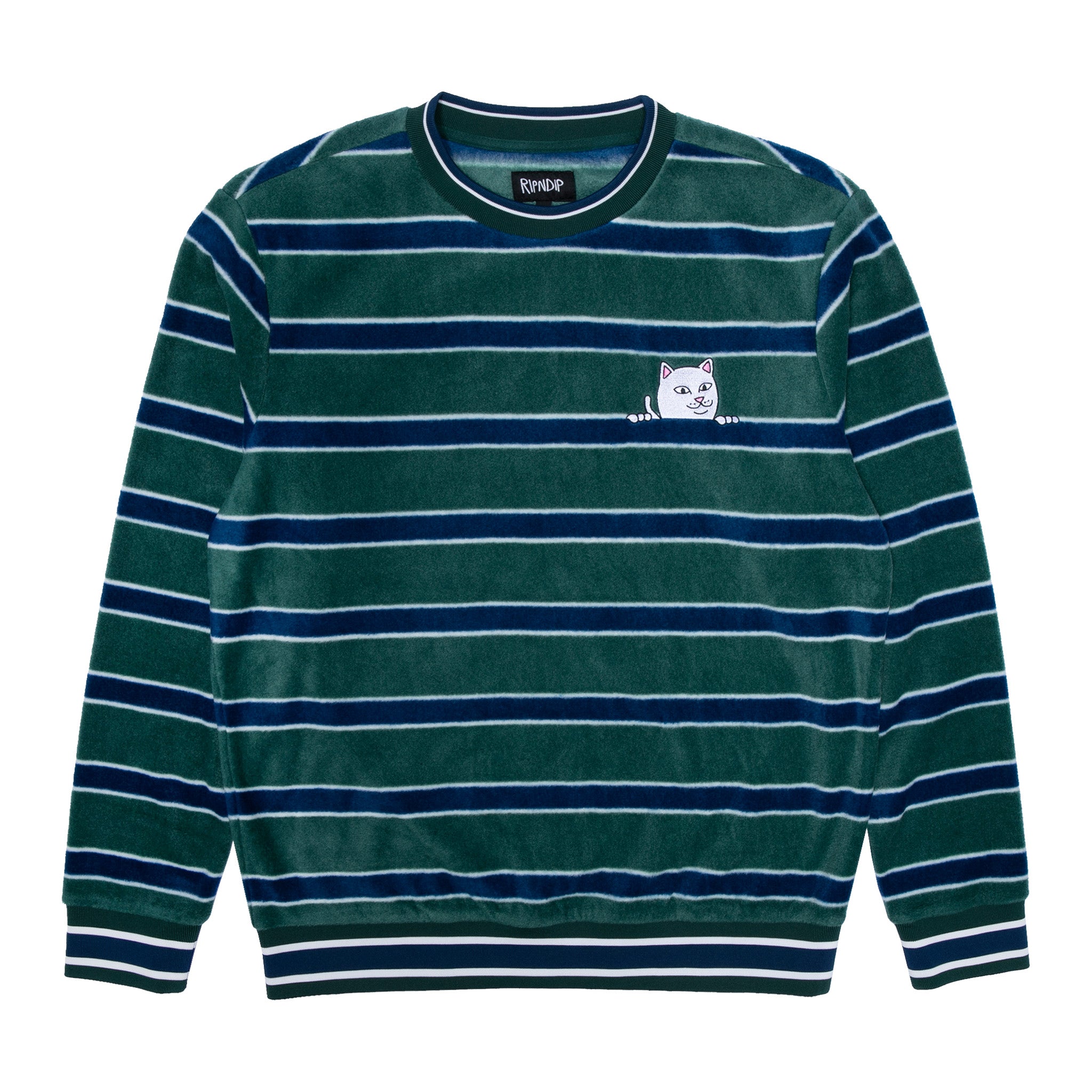 RIPNDIP Peeking Nermal Polar Fleece Crewneck (Hunter / Navy)