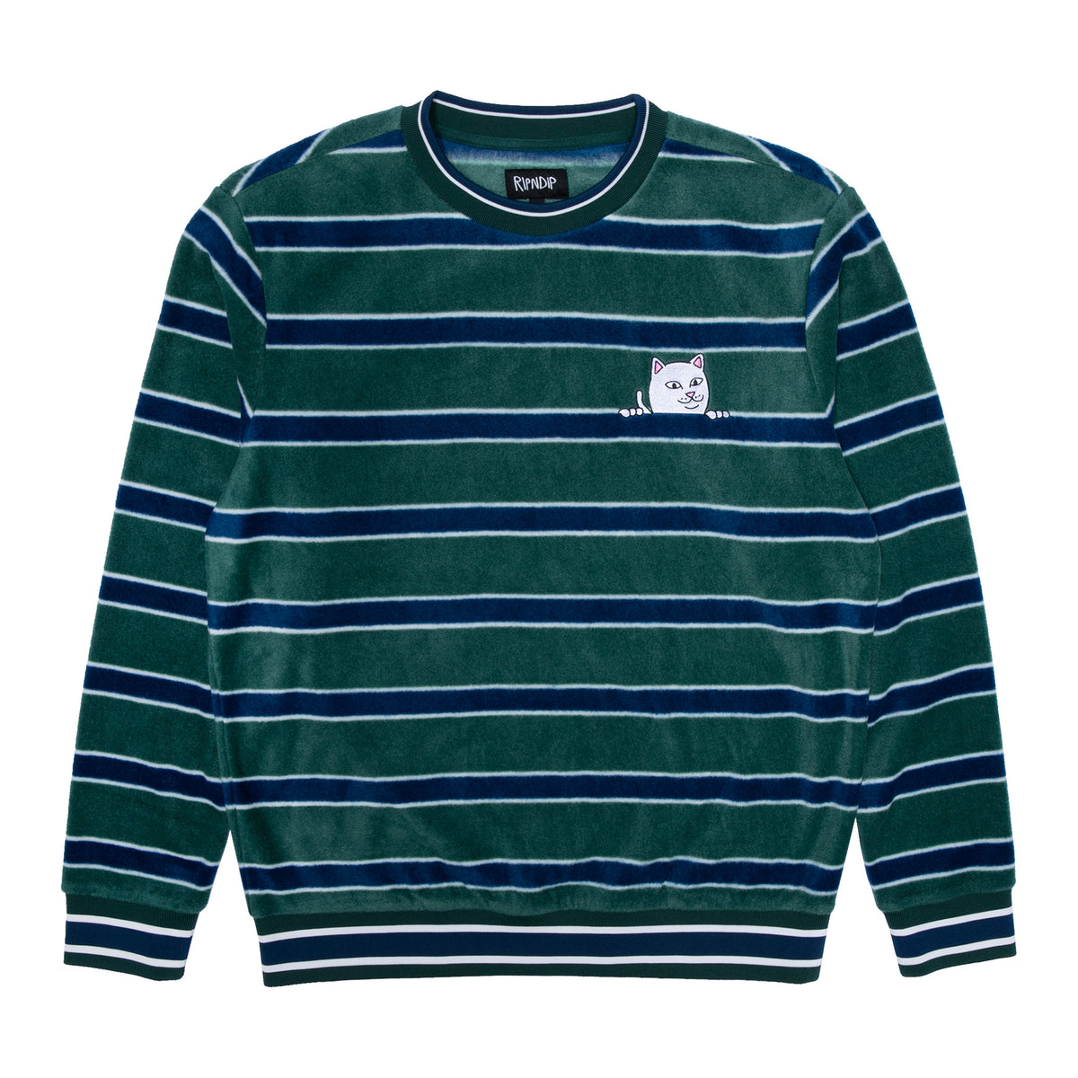 RIPNDIP Peeking Nermal Polar Fleece Crewneck (Hunter / Navy)