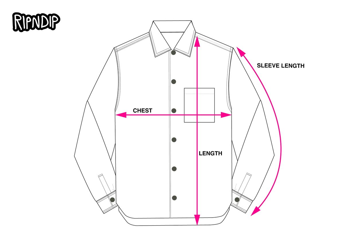 FLANNEL JACKET measurement diagram
