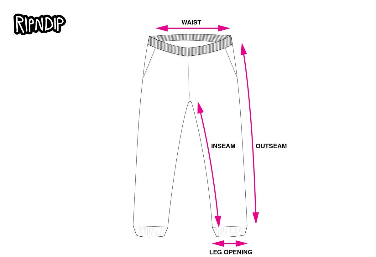 SWEATPANTS measurement diagram