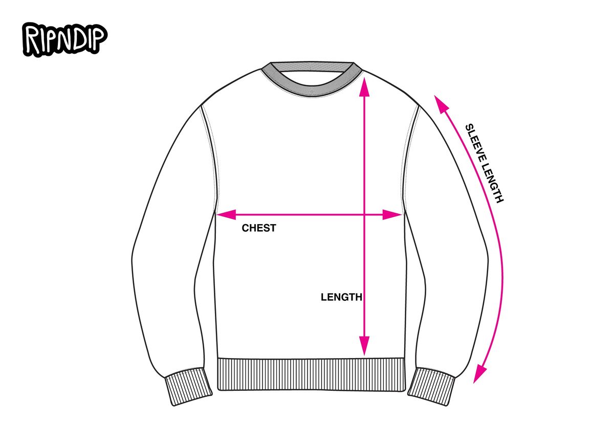 KNIT SWEATERS measurement diagram