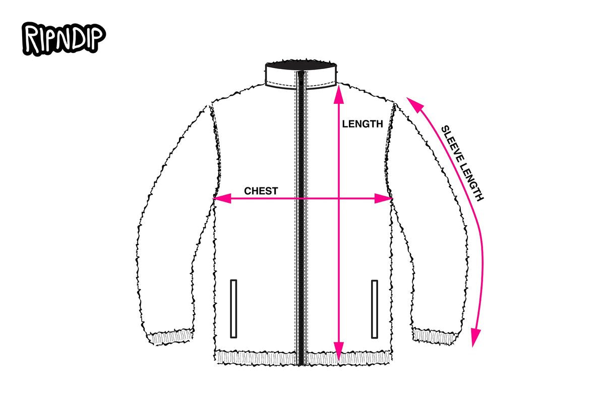 REVERSIBLE JACKET measurement diagram