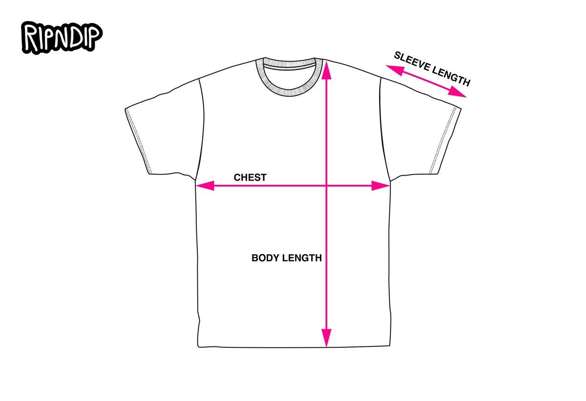 T-SHIRT measurement diagram