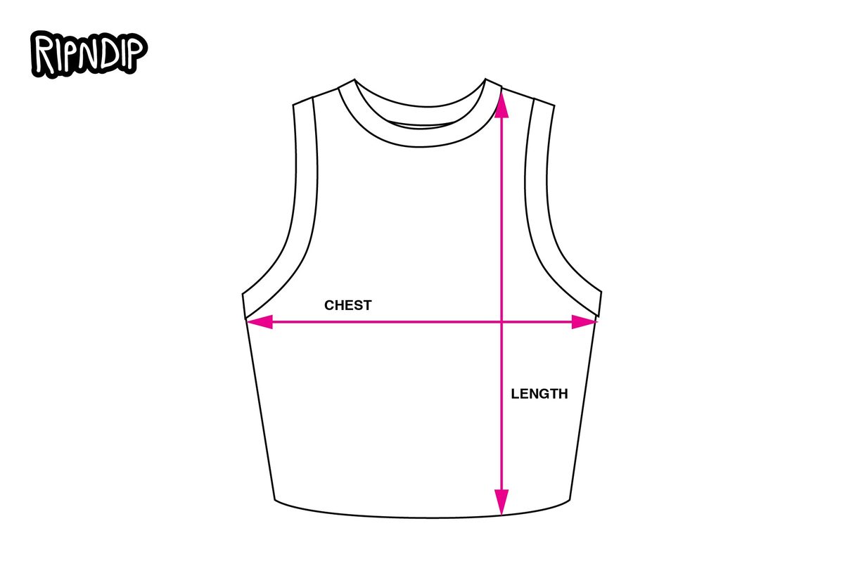 KNIT CROP TOP measurement diagram