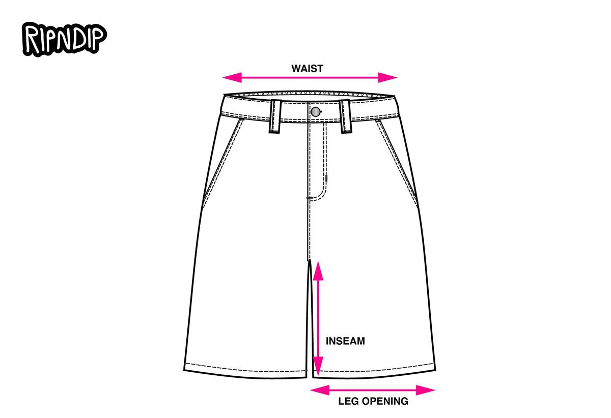 WIDE FIT SHORTS measurement diagram