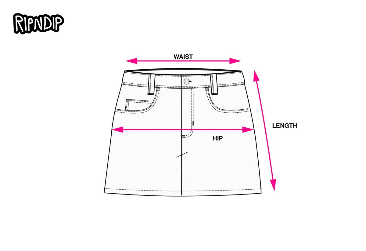 MINI SKIRT measurement diagram