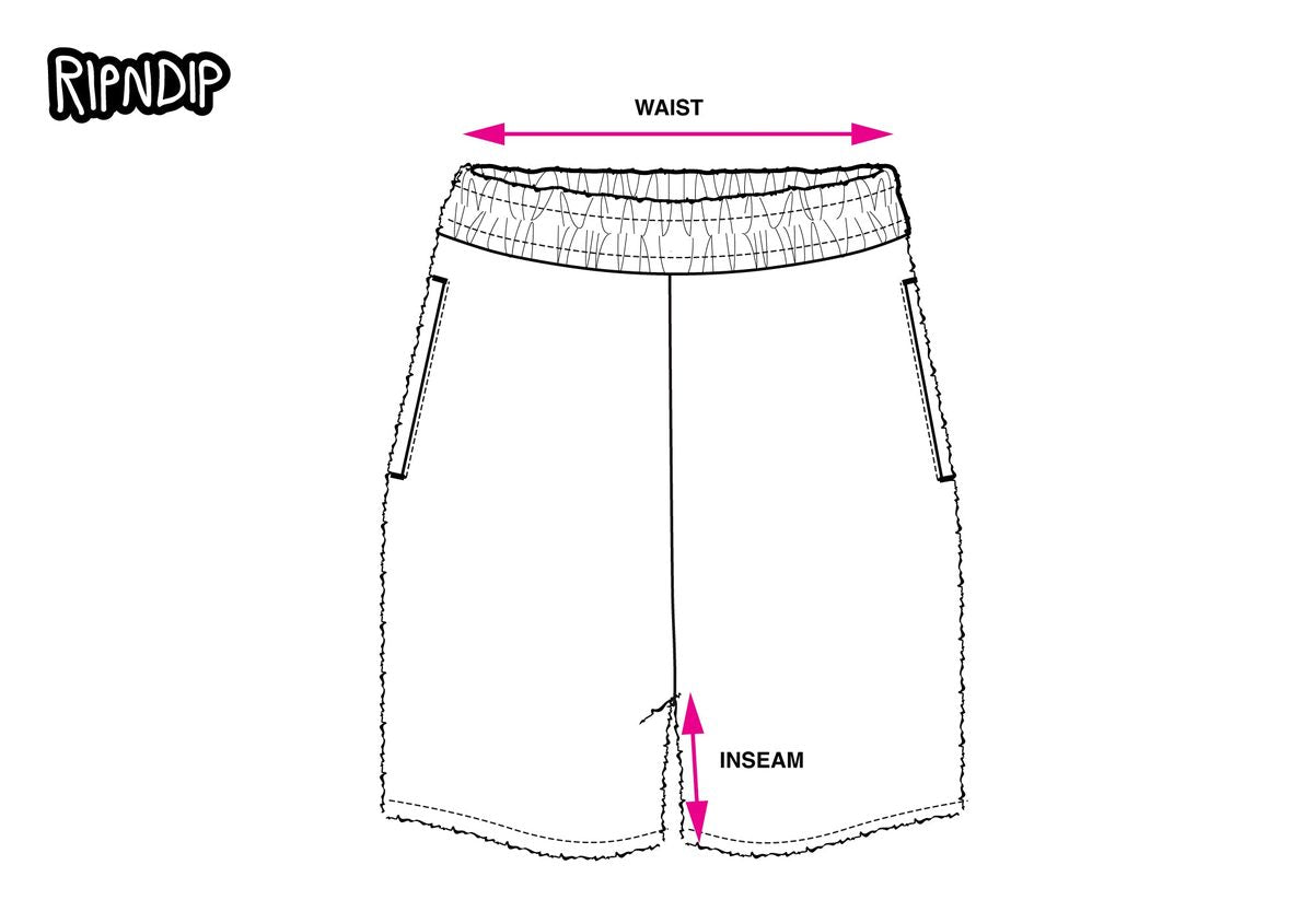 MEN’S KNIT SHORTS measurement diagram