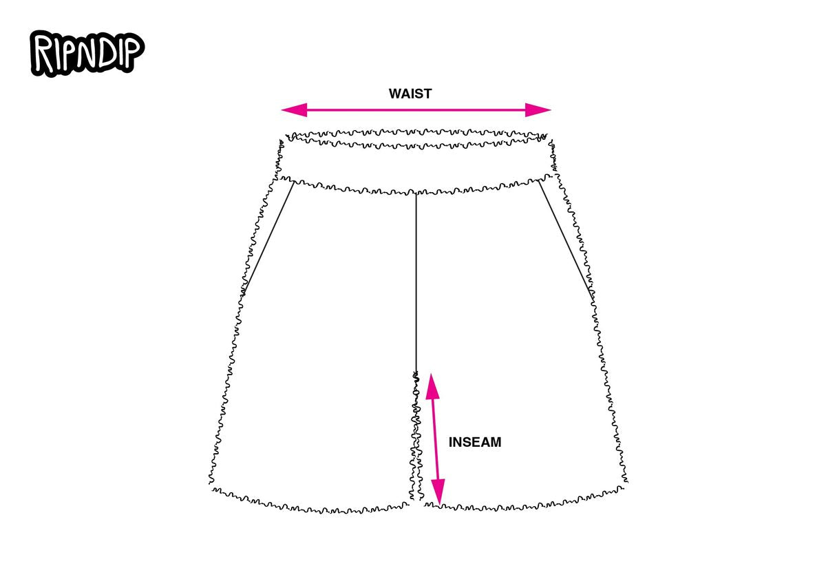 WOMEN’S KNIT SHORTS measurement diagram