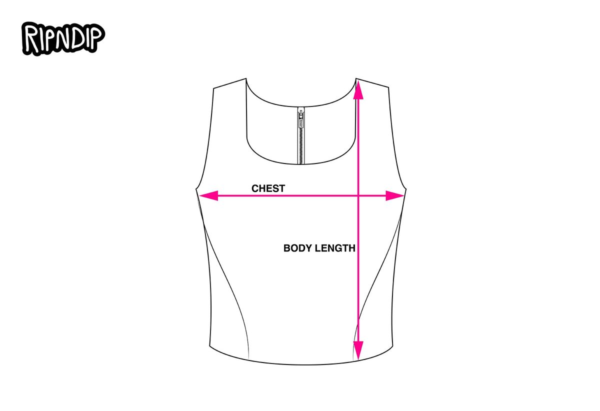 CORSET TOP measurement diagram