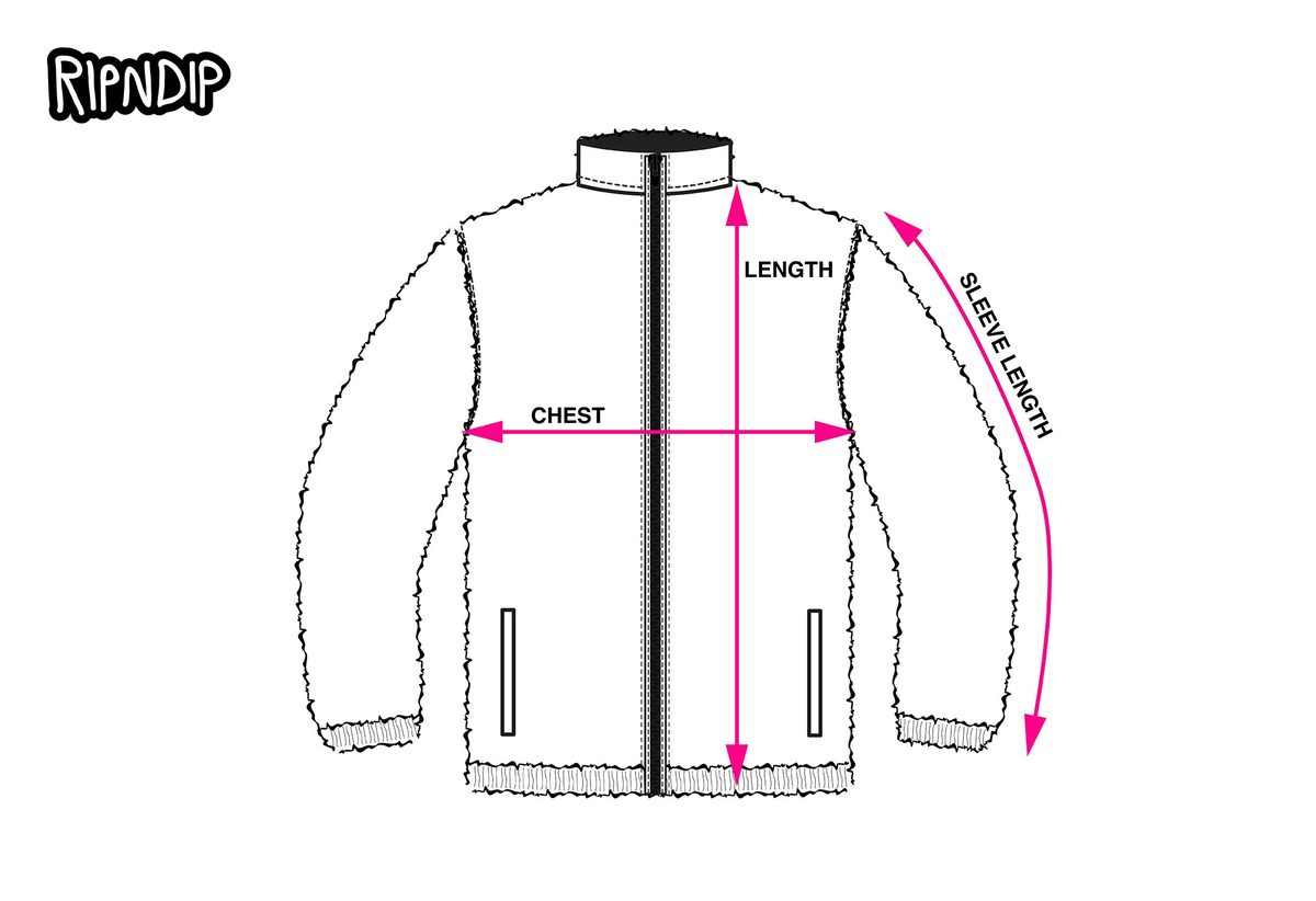 REVERSIBLE JACKET measurement diagram