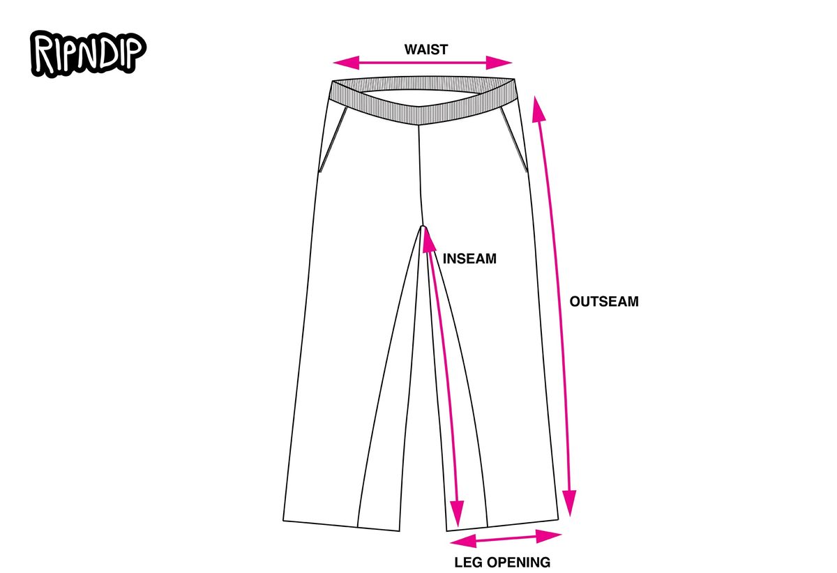 SWEATPANTS measurement diagram
