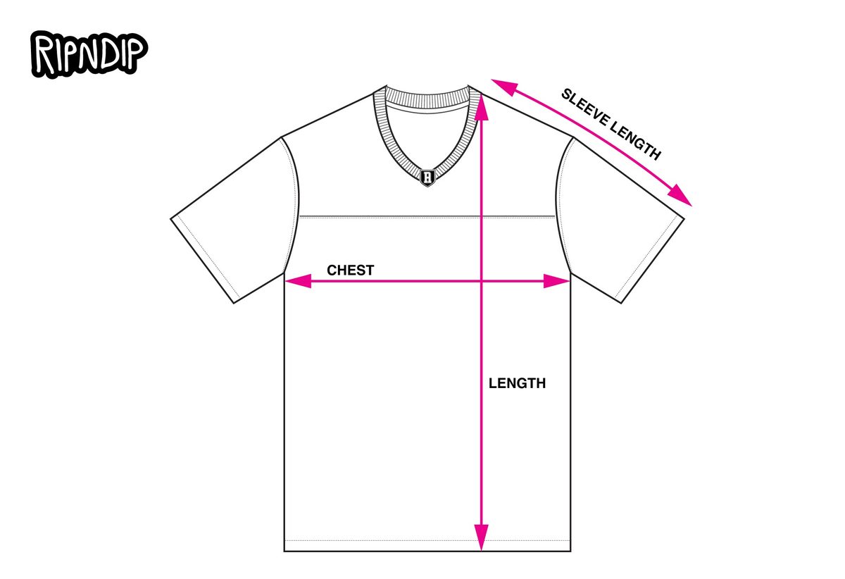 FOOTBALL JERSEY measurement diagram