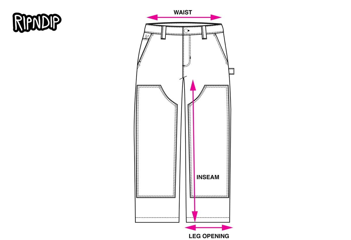 WIDE CARPENTER measurement diagram