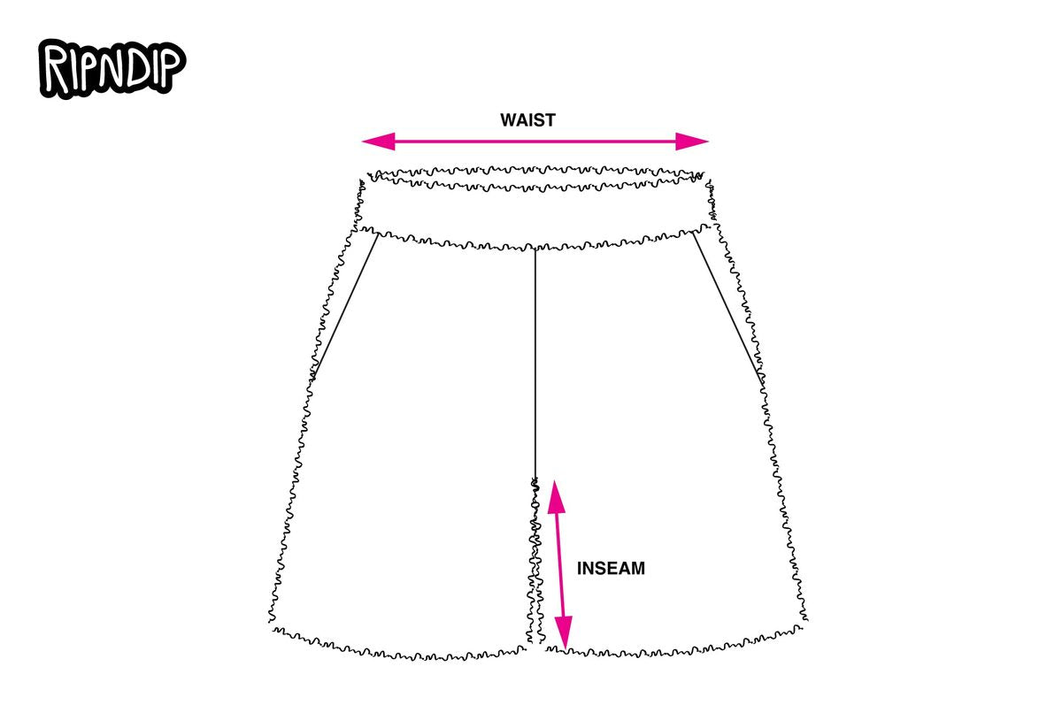 WOMEN’S KNIT SHORTS measurement diagram